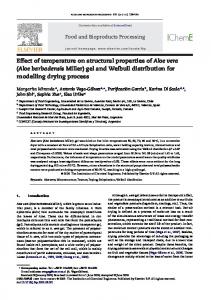 Effect of temperature on structural properties of Aloe vera (Aloe ...