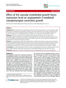 Effect of the vascular endothelial growth factor ... - BioMedSearch