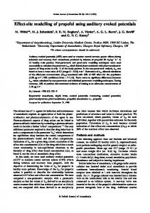 Effect-site modelling of propofol using auditory ... - Semantic Scholar