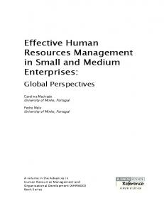 Effective Human Resources Management in Small ...
