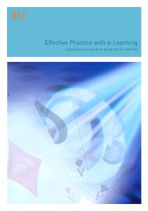 Effective Practice with e-Learning: A good practice guide in ...