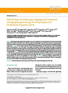 Effectiveness of endoscopic clipping and ... - KoreaMed Synapse