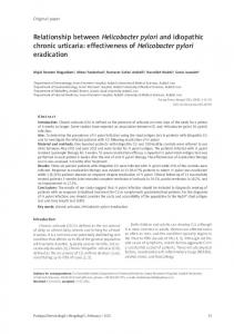 effectiveness of Helicobacter pylori eradication