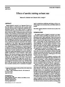 Effects of aerobic training on heart rate - SciELO