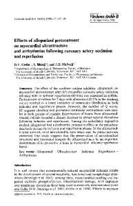 Effects of allopurinol pretreatment on myocardial ... - Springer Link