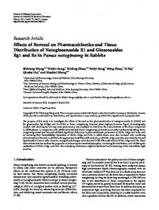 Effects of Borneol on Pharmacokinetics and Tissue Distribution of ...