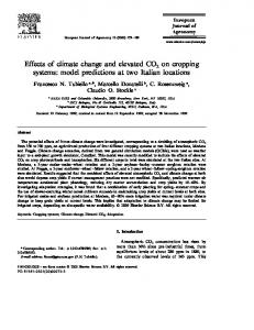 Effects of climate change and elevated CO2 on ... - Semantic Scholar