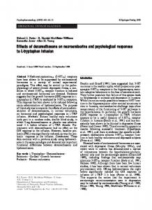 Effects of dexamethasone on neuroendocrine and psychological ...