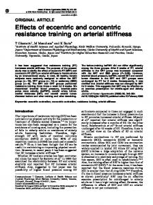 Effects of eccentric and concentric resistance training on ... - Nature