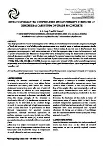 EFFECTS OF ELEVATED TEMPERATURE ON ELEVATED ...