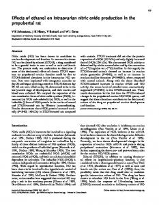 Effects of ethanol on intraovarian nitric oxide production in the ...