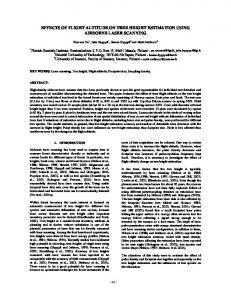 effects of flight altitude on tree height estimation using ... - CiteSeerX