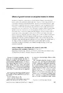 Effects of growth hormone on antipyrine kinetics ... - Wiley Online Library