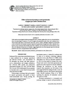 Effects of hormonal priming on seed germination of pigeon ... - SciELO