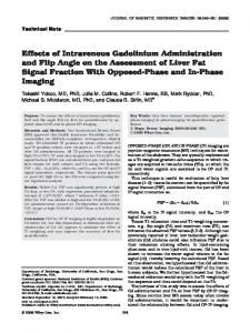 Effects of intravenous gadolinium administration ... - Wiley Online Library