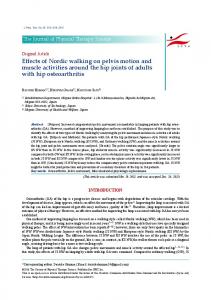 Effects of Nordic walking on pelvis motion and