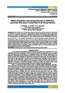 Effects of Radiation and Chemical Reaction on