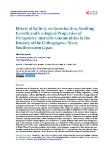 Effects of Salinity on Germination, Seedling Growth and Ecological