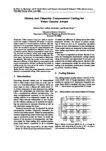 Efficiency of Motion and Disparity Compensated Coding