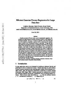 Efficient Gaussian Process Regression for Large Data Sets