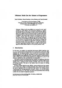 Efficient Hold-Out for Subset of Regressors - Semantic Scholar