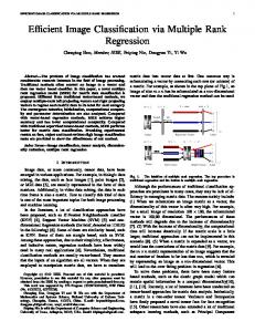 Efficient Image Classification via Multiple Rank ... - Semantic Scholar