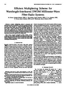 Efficient Multiplexing Scheme for Wavelength ... - Semantic Scholar