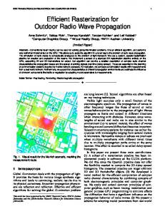 Efficient Rasterization for Outdoor Radio Wave Propagation