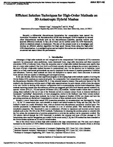 Efficient Solution Techniques for High-Order Methods on 3-D