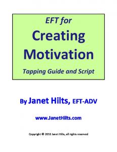 EFT for By Janet Hilts, EFT-ADV