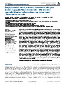 (egcSEs) induce nitric oxide- and cytokine dependent tumor ... - Frontiers