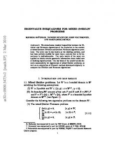 EIGENVALUE INEQUALITIES FOR MIXED STEKLOV PROBLEMS