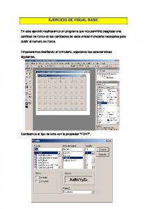 EJERCICIO DE VISUAL BASIC