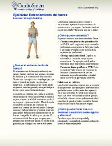 Ejercicio: Entrenamiento de fuerza - [Exercise ... - CardioSmart