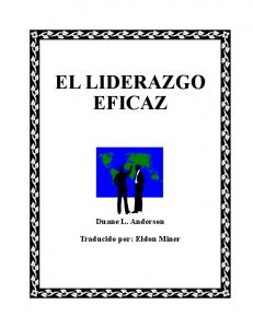 EL LIDERAZGO EFICAZ