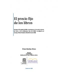 El precio fijo de los libros - Cerlalc