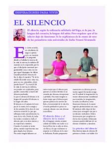 EL SILENCIO - Sivananda Yoga