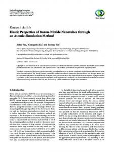 Elastic Properties of Boron-Nitride Nanotubes through an Atomic ...