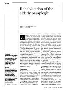 elderly paraplegic - Europe PMC