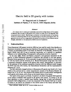 Electric field in 3D gravity with torsion