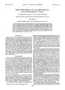 Electric field statistics for close lightning return ... - Wiley Online Library