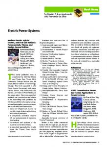 Electric Power Systems - IEEE Xplore