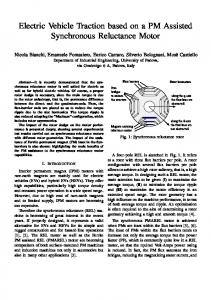 Electric Vehicle Traction based on a PM Assisted