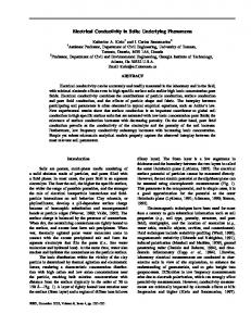 Electrical Conductivity in Soils - EGEL