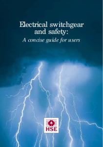 Electrical switchgear and safety: