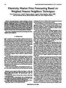 Electricity Market Price Forecasting Based on Weighted ... - IEEE Xplore