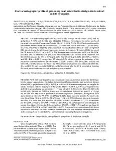 Electrocardiographic profile of guinea pig heart