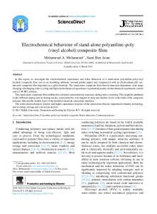 Electrochemical behaviour of stand-alone polyaniline ...