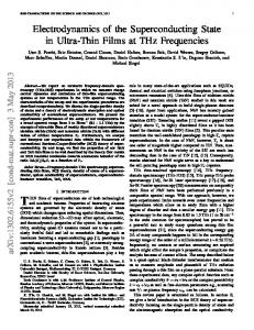 Electrodynamics of the Superconducting State in Ultra-Thin Films - arXiv