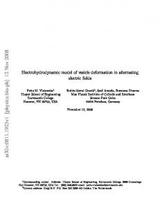 Electrohydrodynamic model of vesicle deformation in alternating